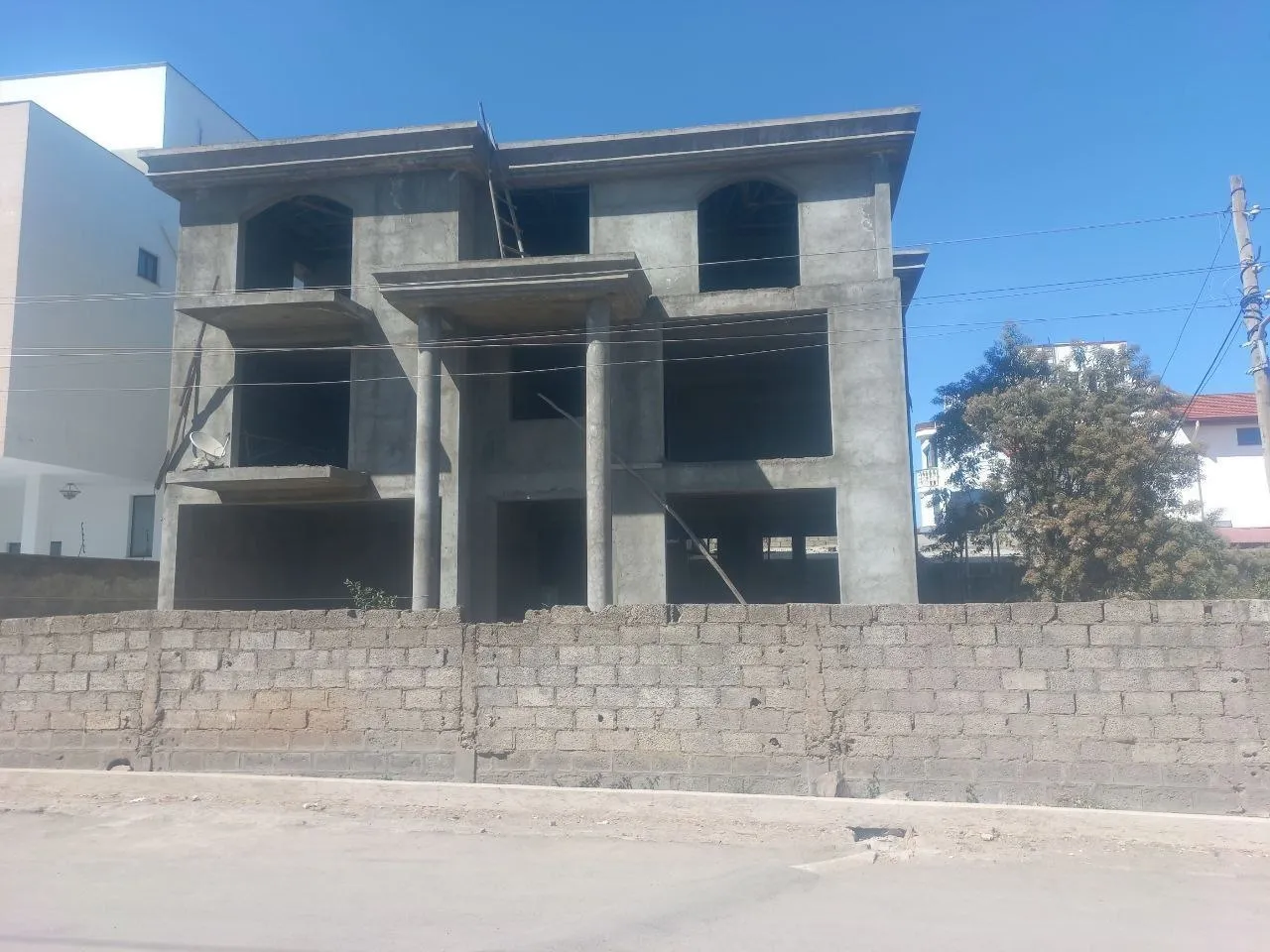Modern G+2 Semi Finished House For Sale in Ayat,Addis Ababa Ethiopia